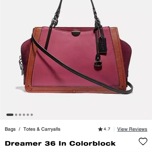 NEW 💓 Coach Dreamer 36 In Colorblock pink - Picture 12 of 12